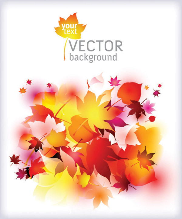 free vector Dream of autumn leaves vector